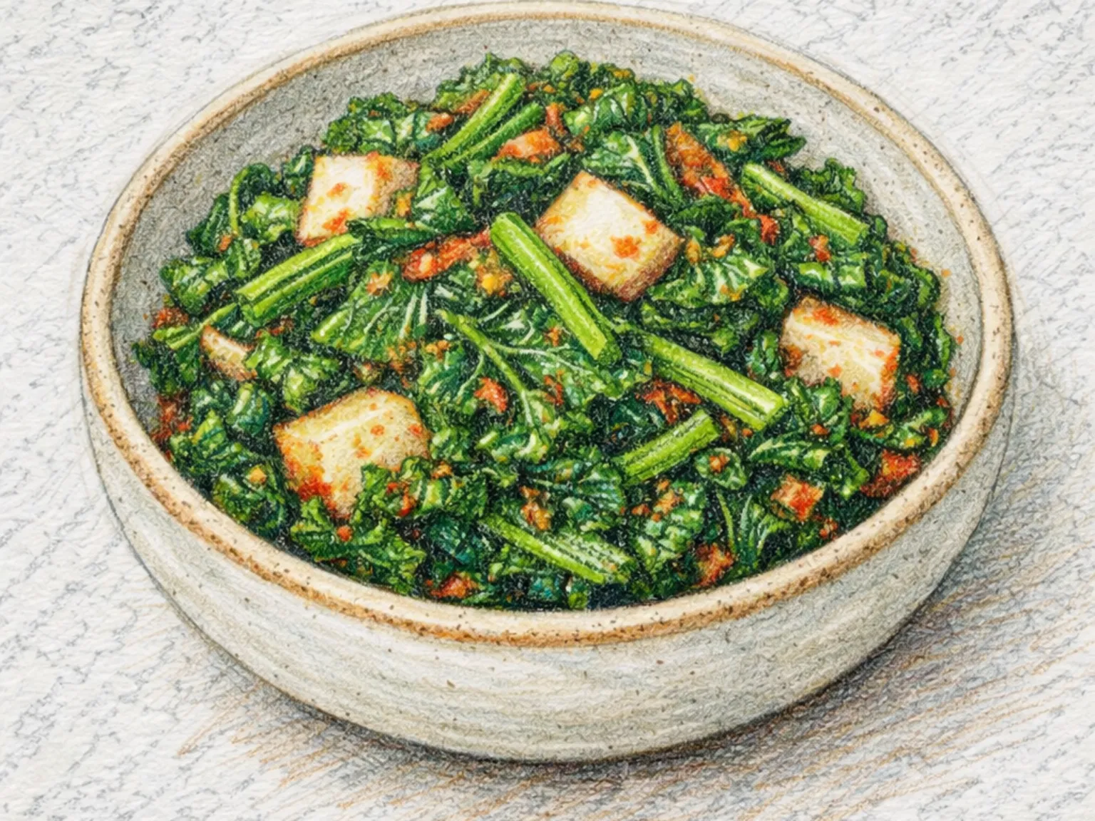 ケールキムチ（ケールの発酵キムチ）