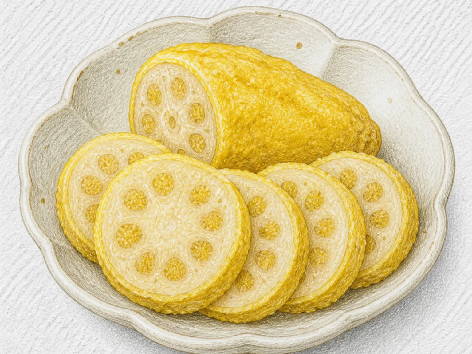가라시렌콘 (겨자미소 연근튀김)