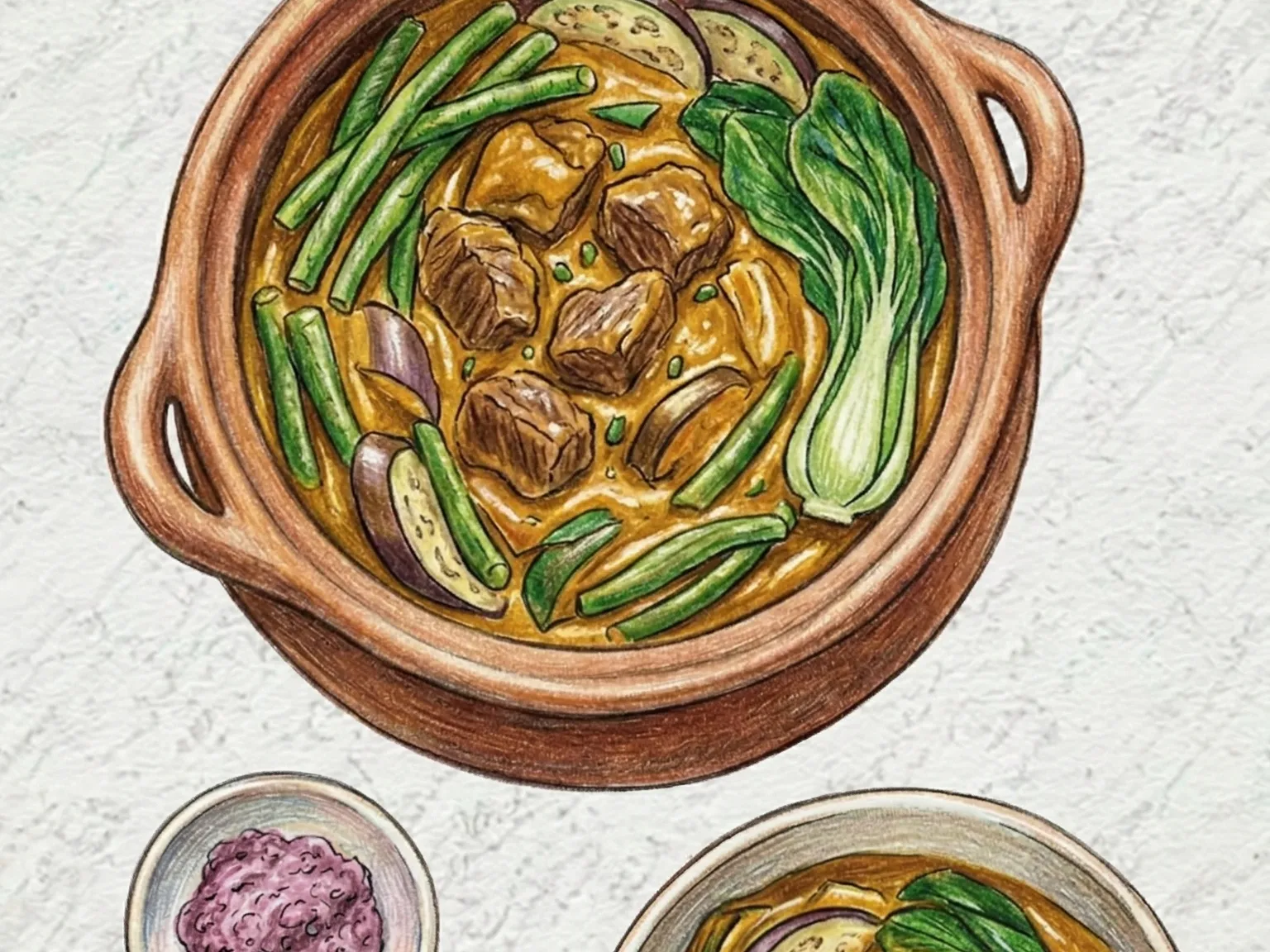 Kare-Kare (estofado filipino de jarrete de ternera con cacahuete)