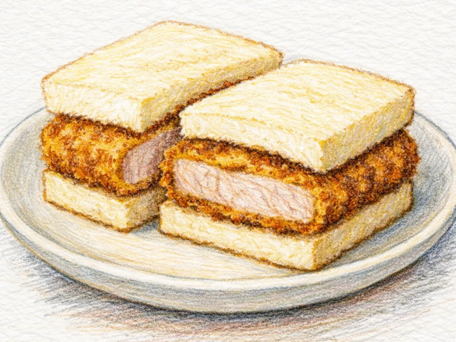Katsu Sando (sanduíche de costeleta de porco)