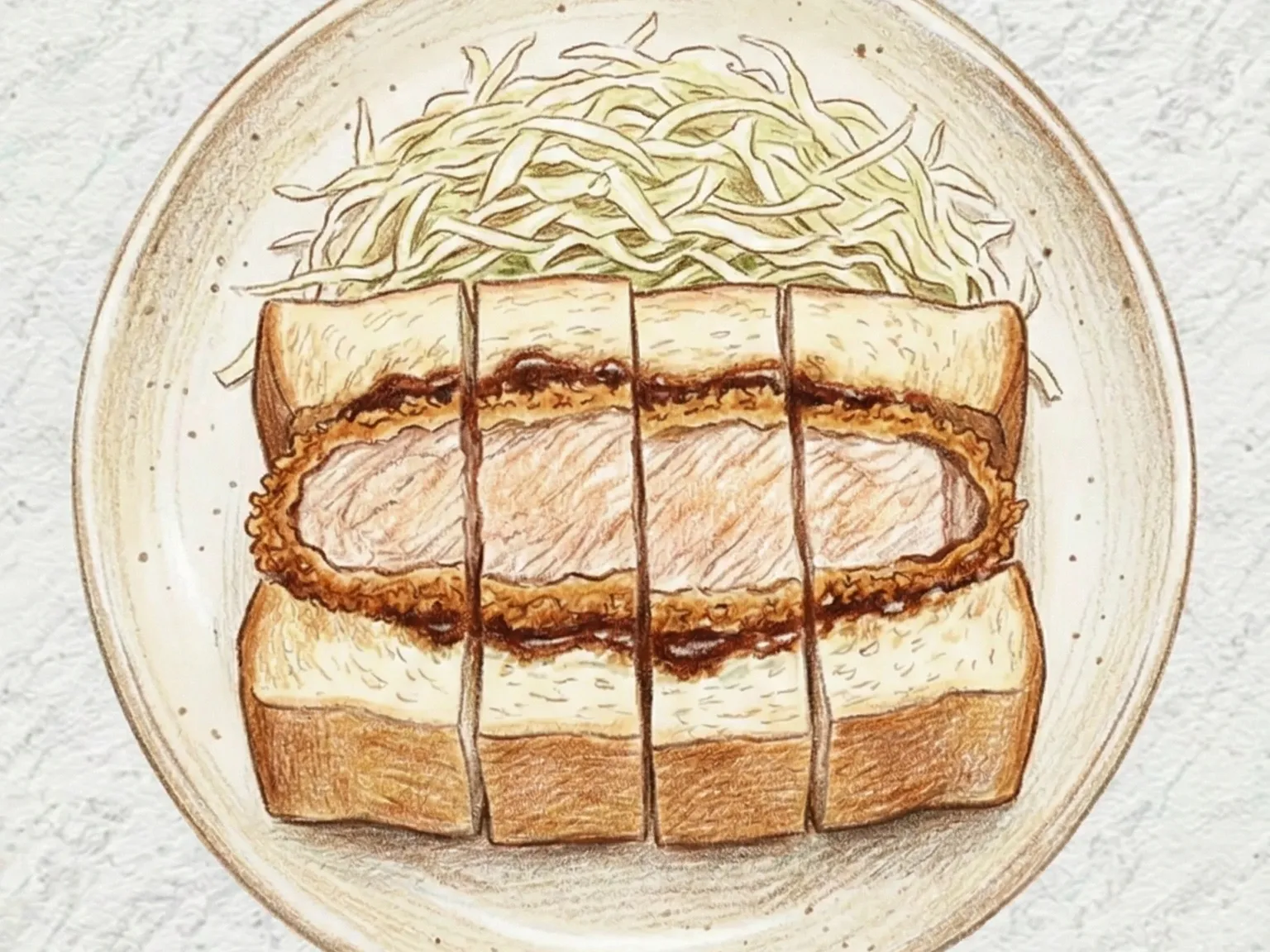 Katsu Sando (Sanduíche Japonês de Costeleta de Porco Crocante)