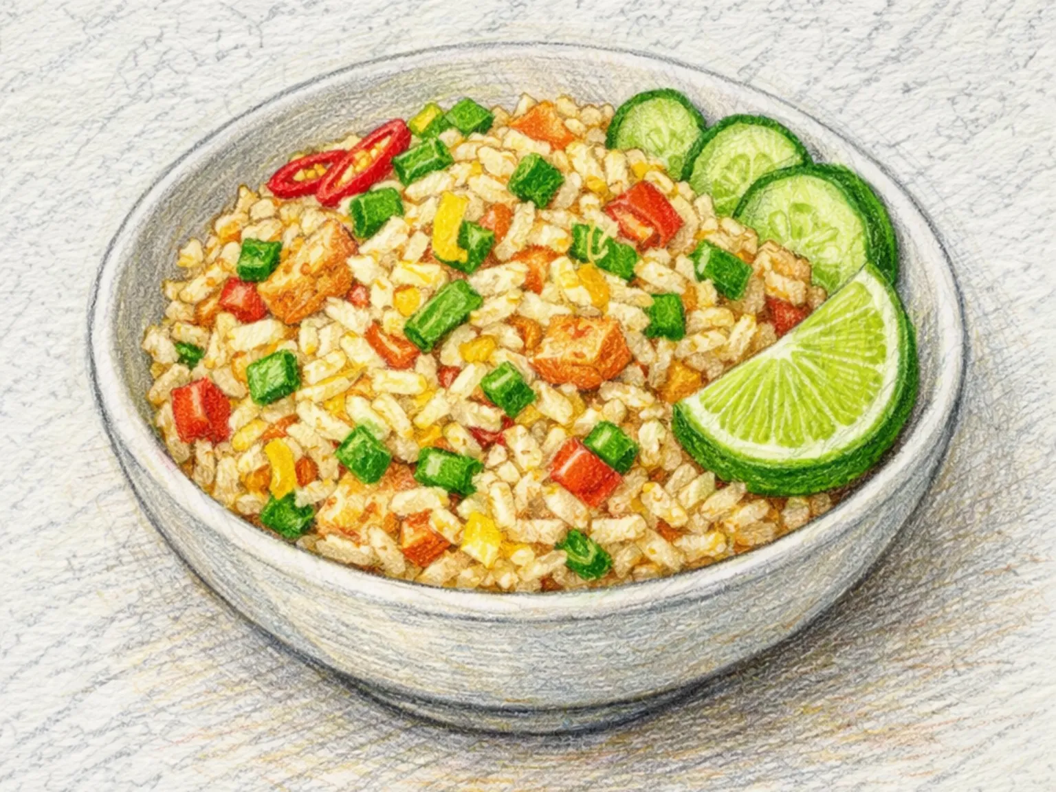 Khao Pad (arroz frito tailandês)