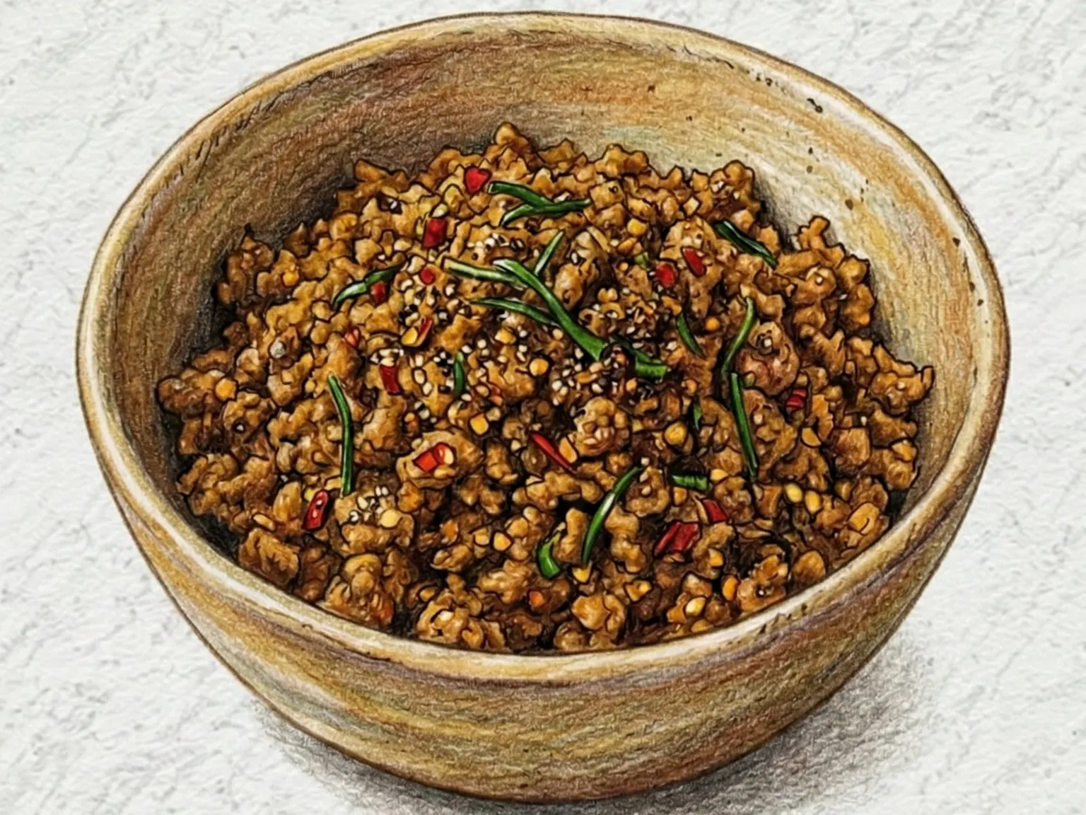 クアクリン（タイ南部風乾式挽き豚カレー）