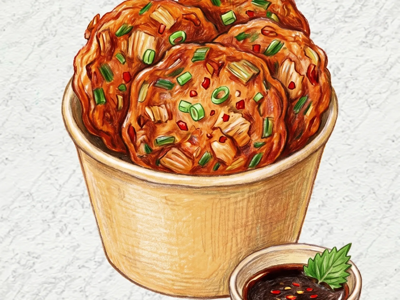 김치전컵