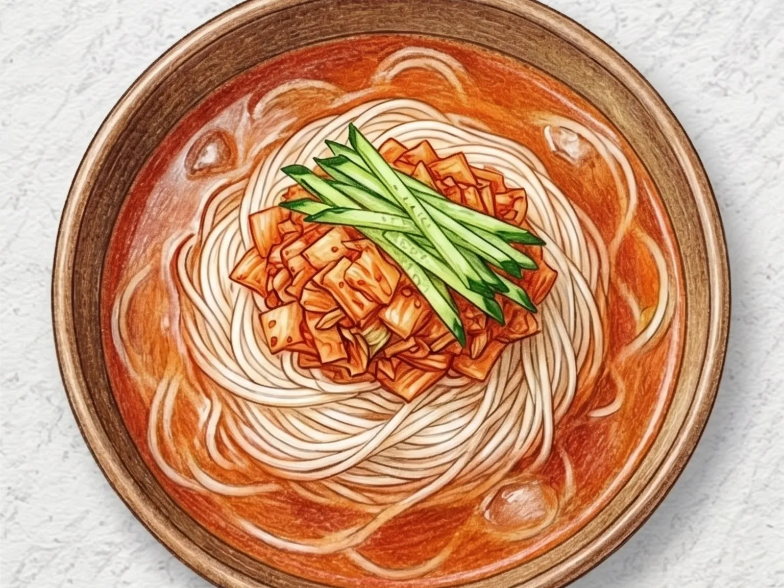 김치말이국수