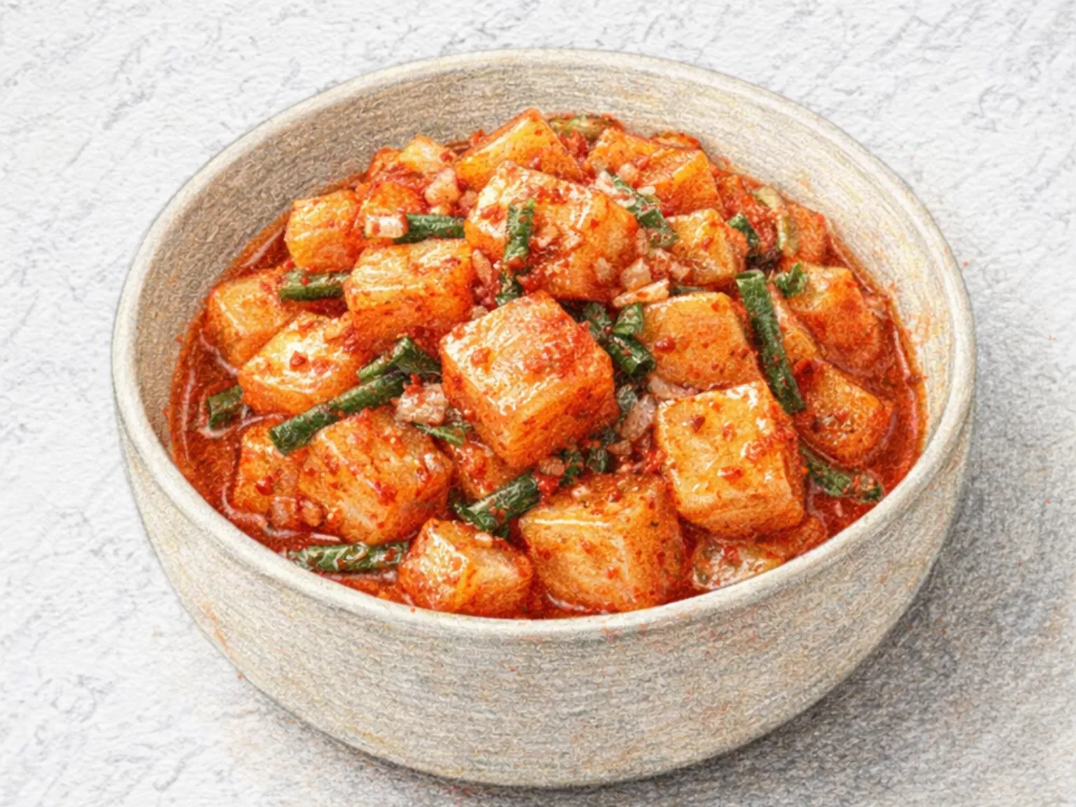 カクテギ(大根の角切りキムチ)