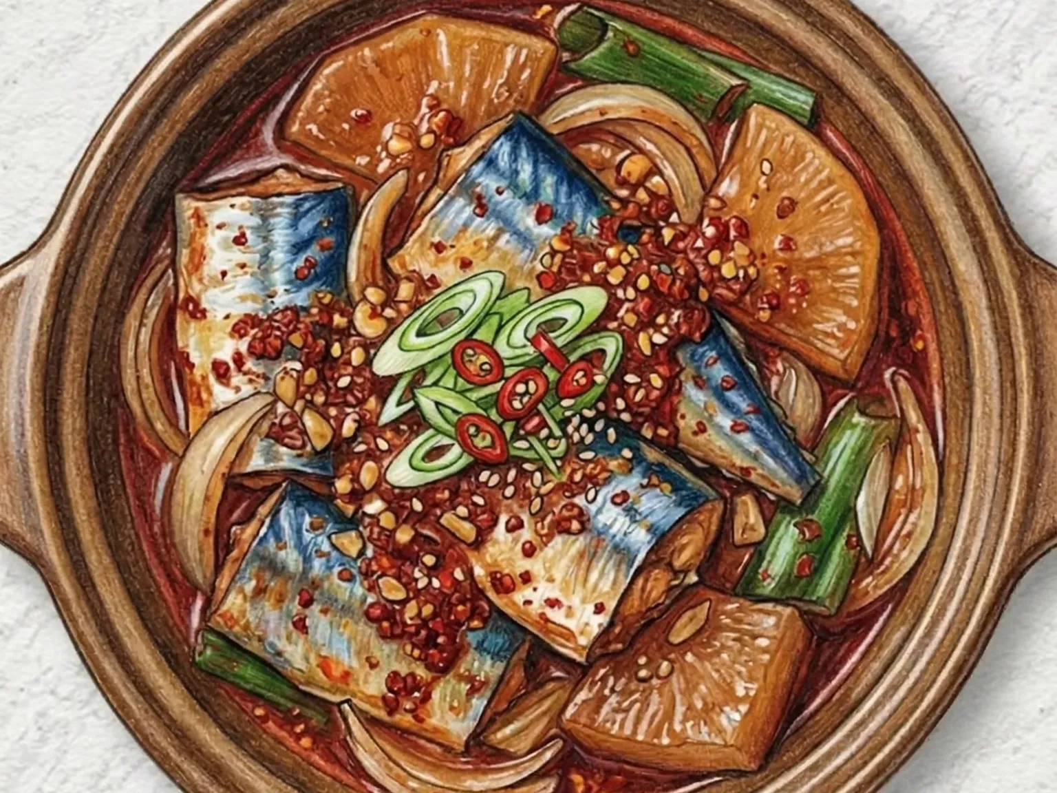 コンチチム（サンマの辛味蒸し煮）