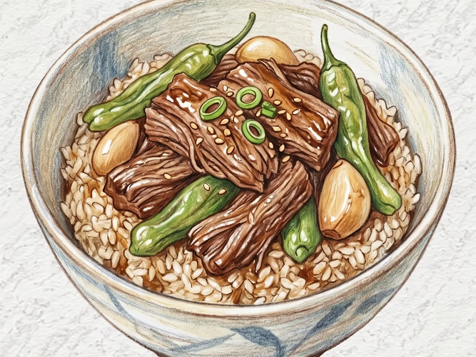 꽈리고추장조림밥