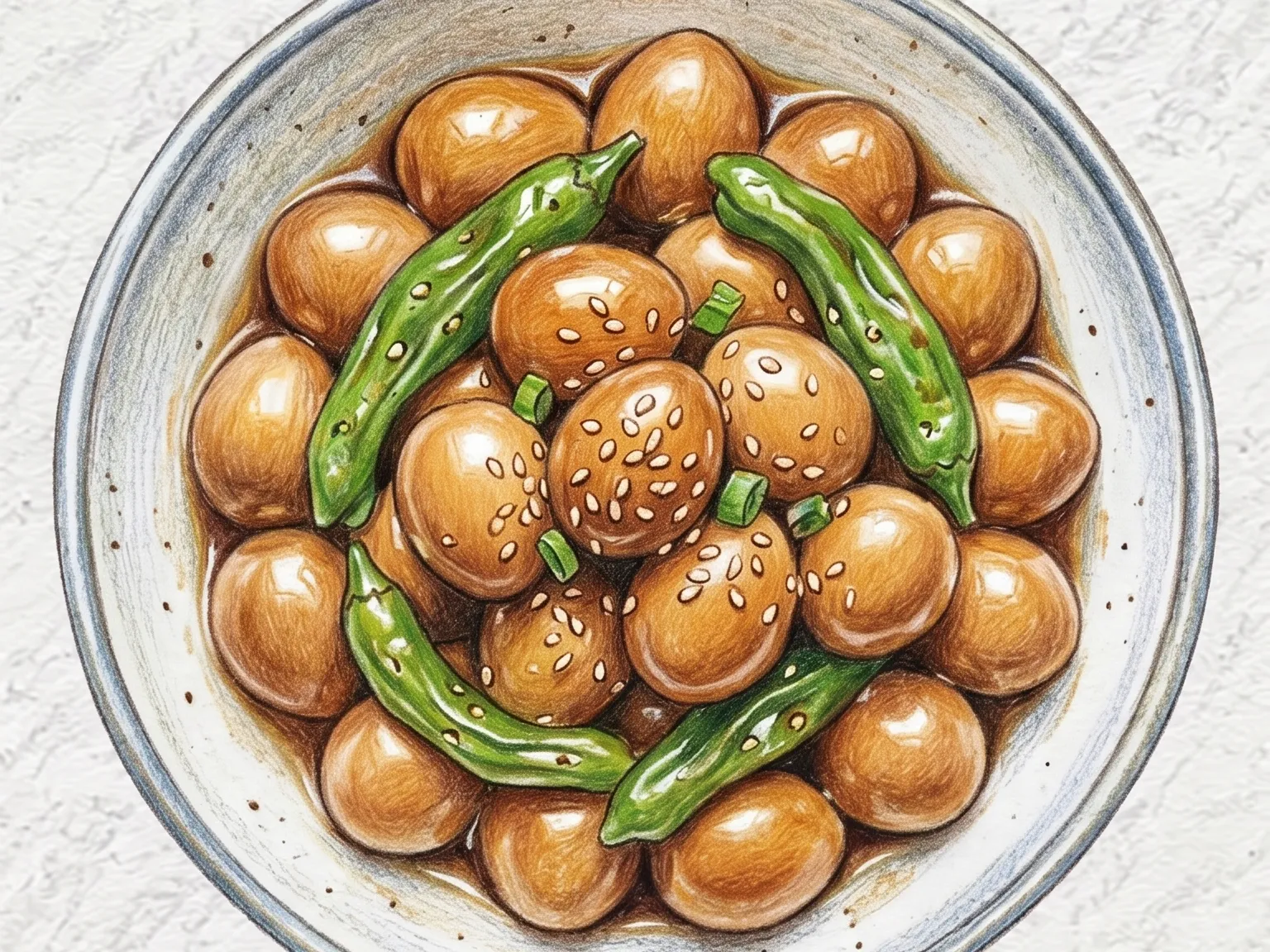 꽈리고추 메추리알조림