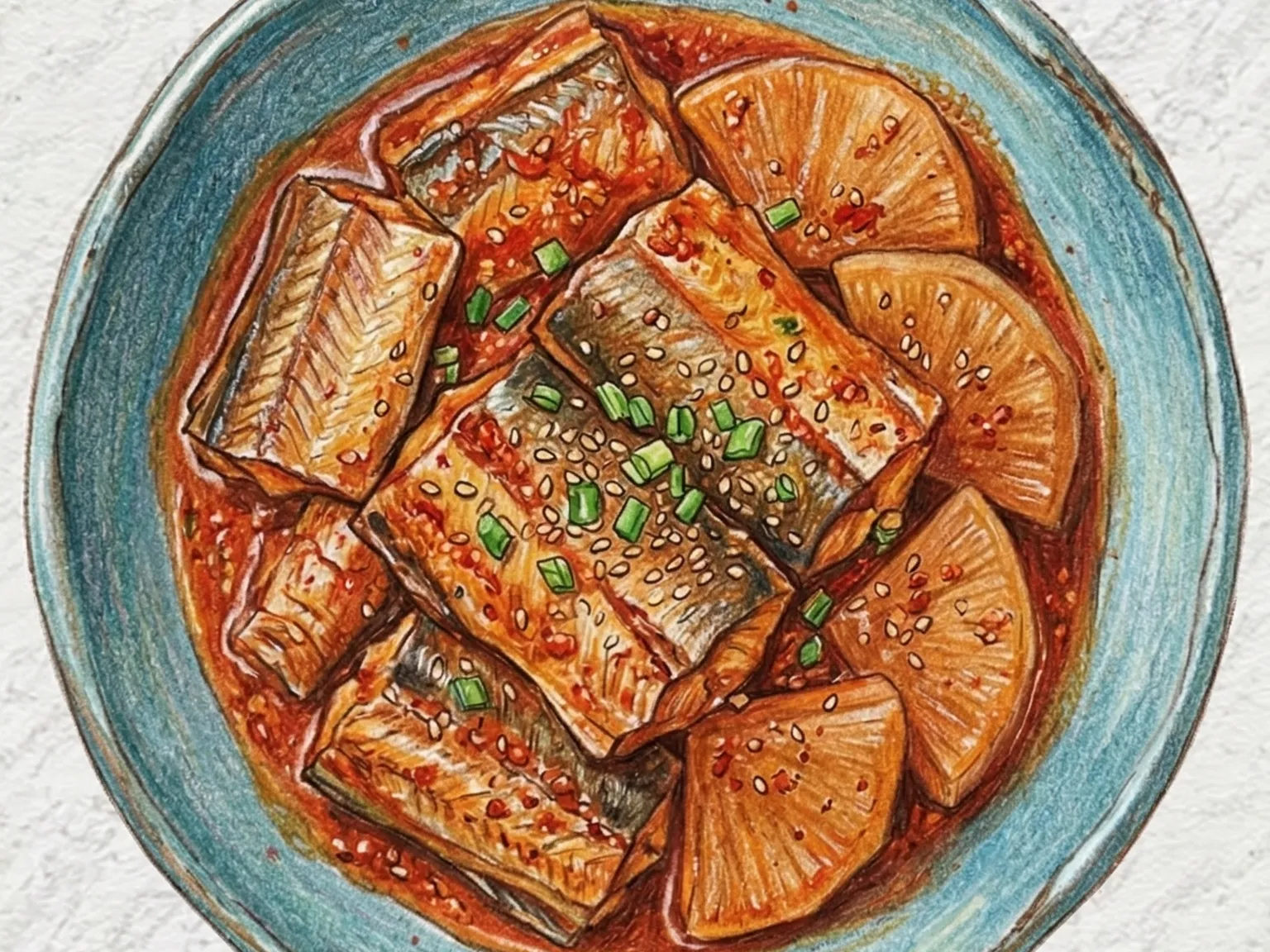 Korean Braised Semi-Dried Pollock