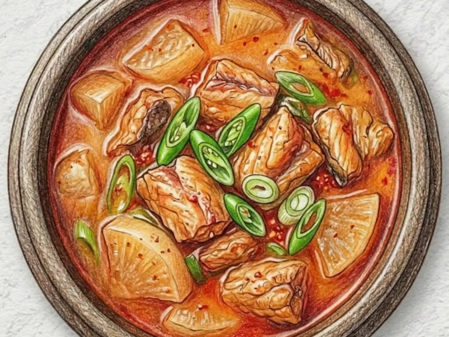 Korean Semi-Dried Pollock Radish Stew