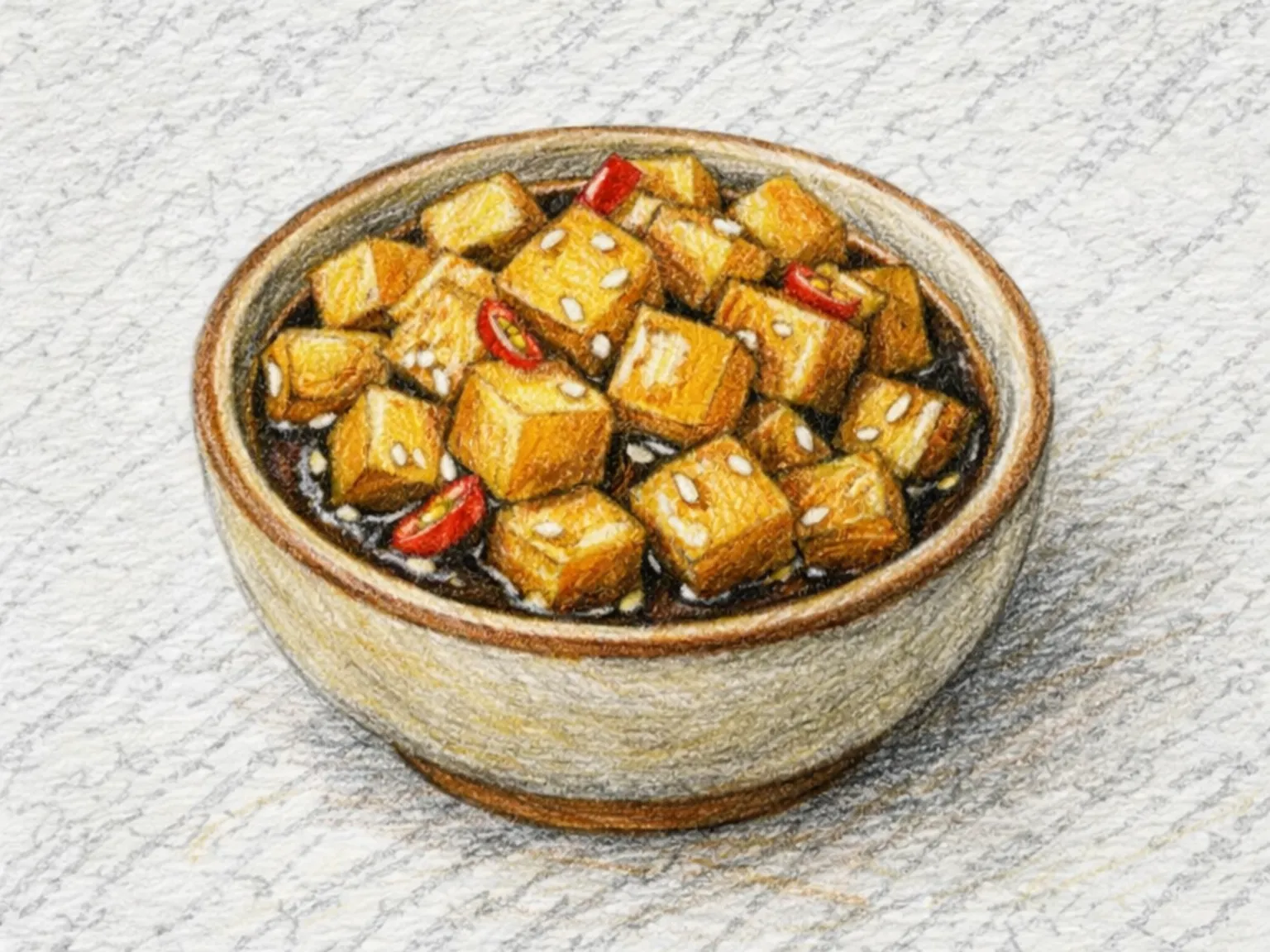 Kohlrabi Jangajji (conserva de couve-rábano com soja coreana)