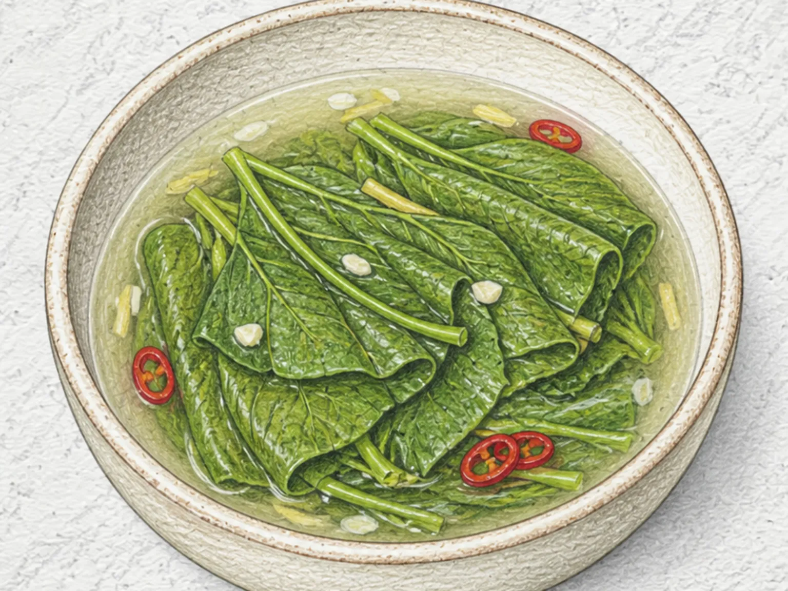Soybean Leaf Water Kimchi