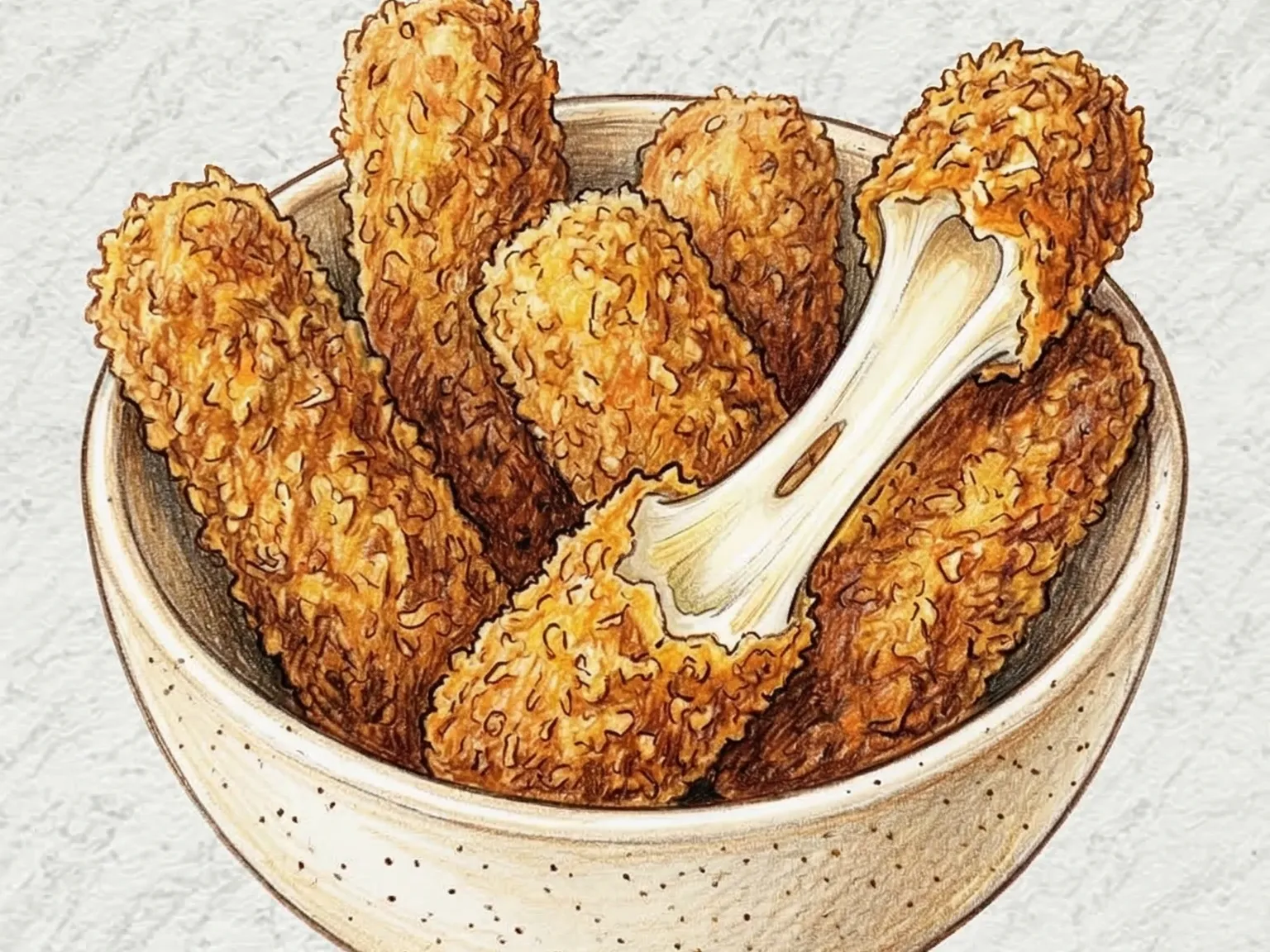 Korean Cheese Stick (palitos de queso mozzarella coreanos)