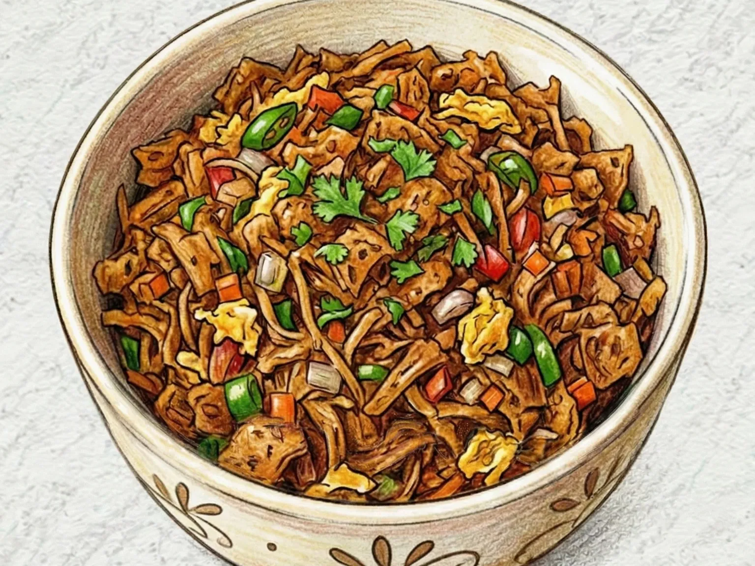 코투 로티 (스리랑카식 납작빵 달걀 볶음)