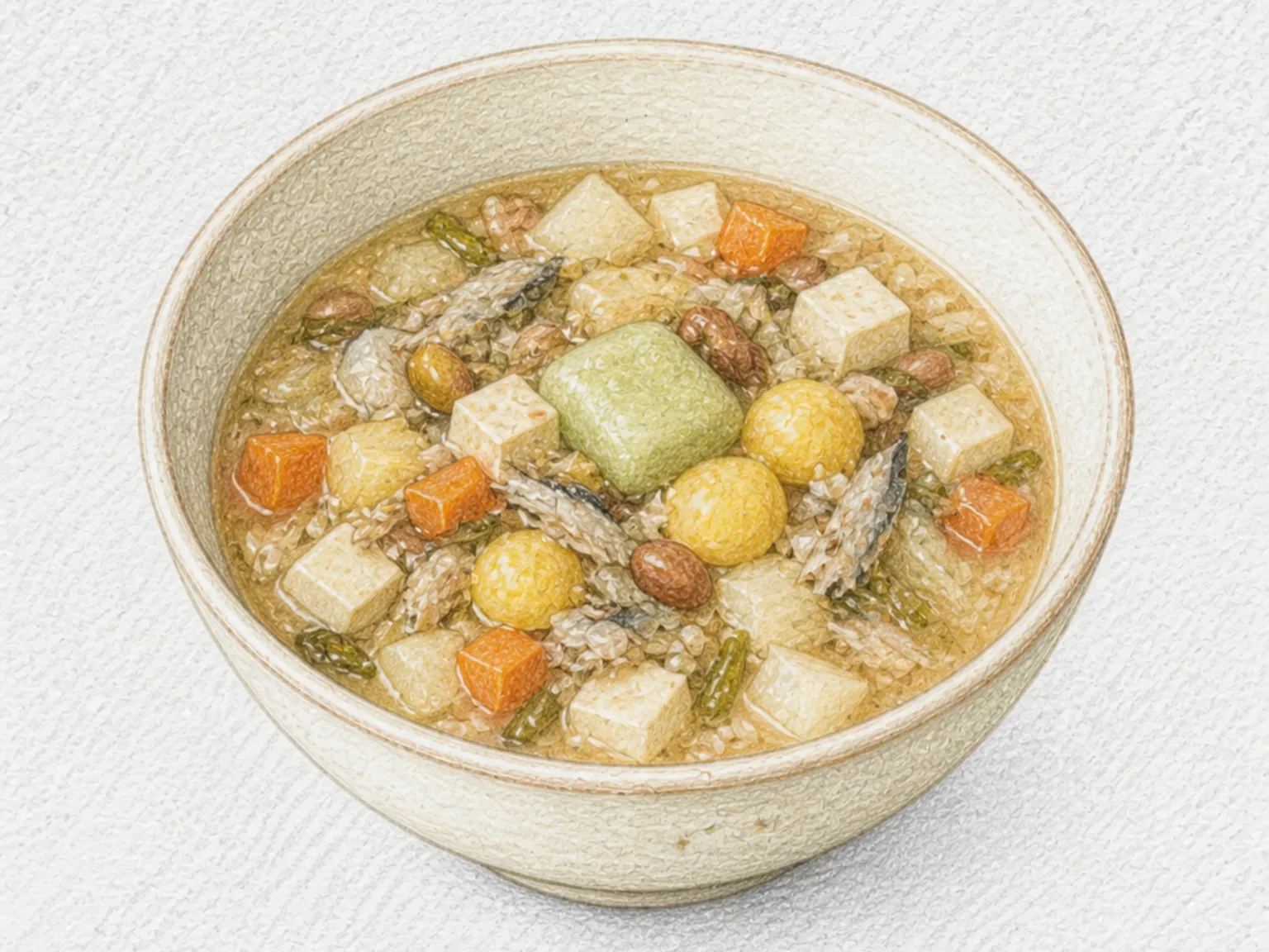 갸놋코지루 (아키타식 산채 콩국)