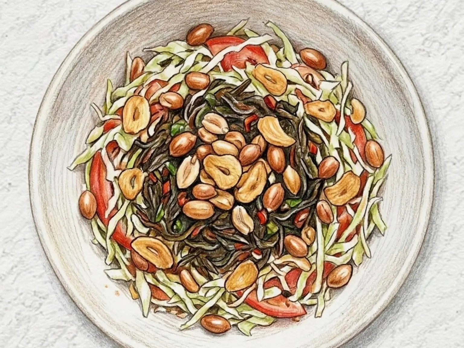 Laphet Thoke (Burmese s signature salad)