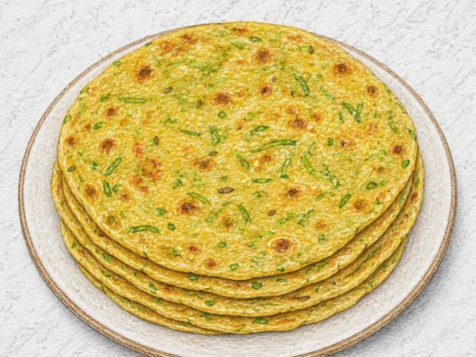 Lauki Thepla (Bottle Gourd Flatbread)