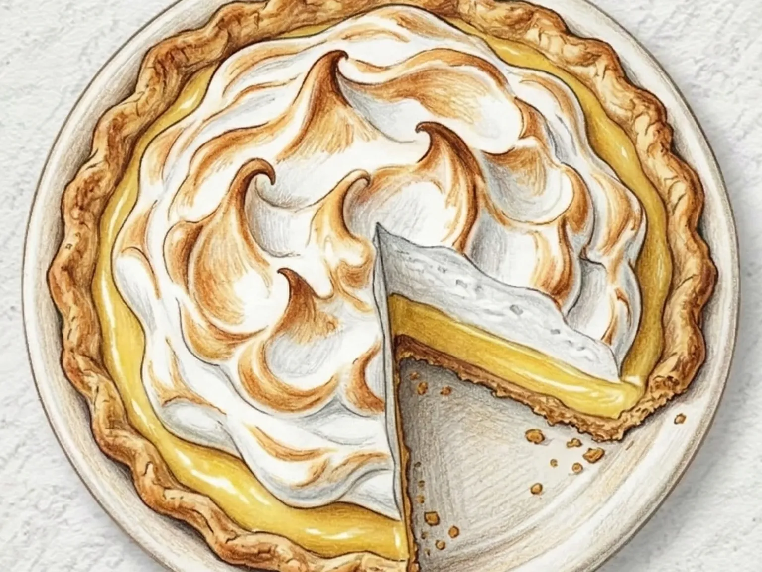 Torta de Limão com Merengue