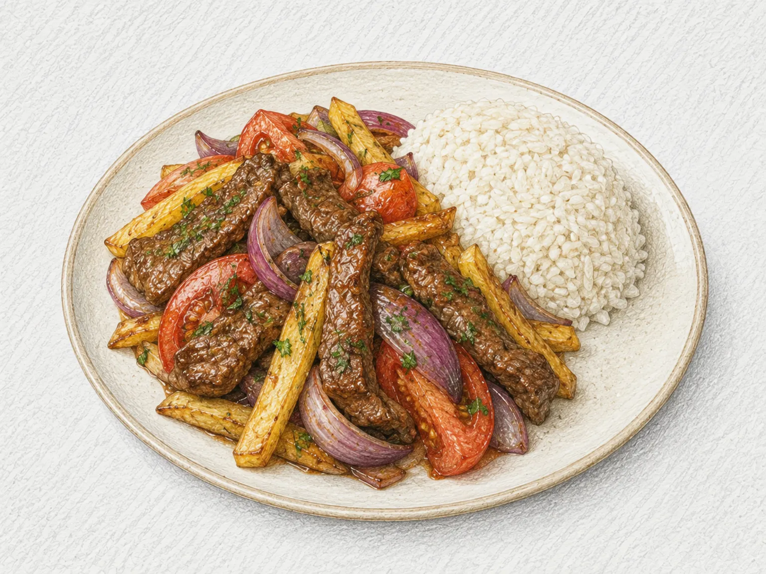 Lomo Saltado (Peruvian Beef and Fries)