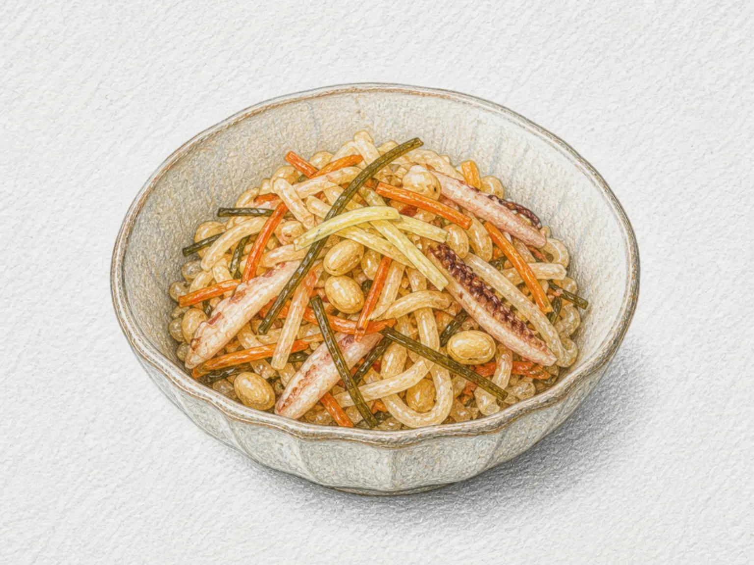 Madaka-zuke (Dried Daikon, Soybean, and Squid Pickle)
