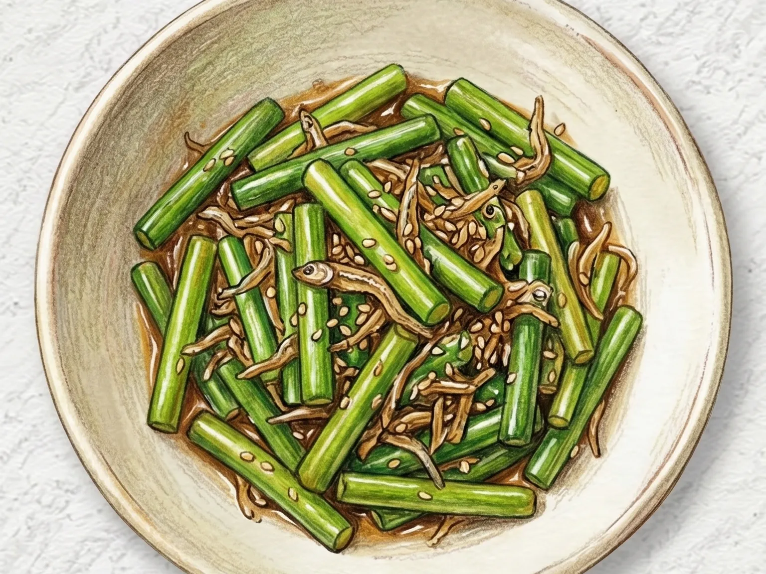 마늘쫑멸치조림