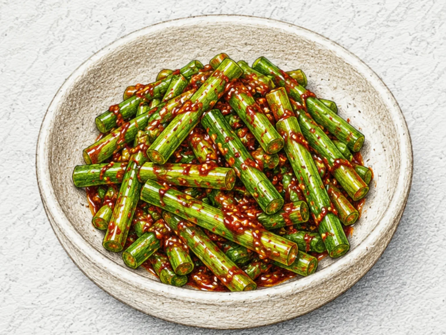 마늘종무침