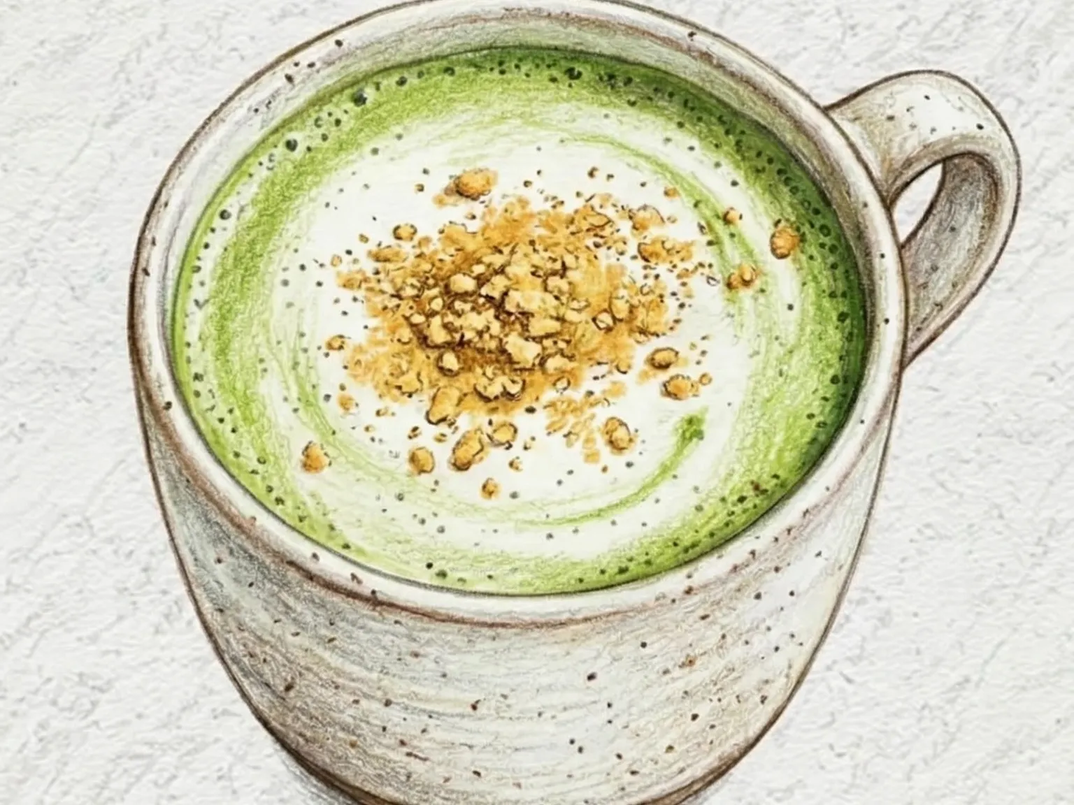 Korean Malcha Duyu Latte (Matcha Soy Latte)