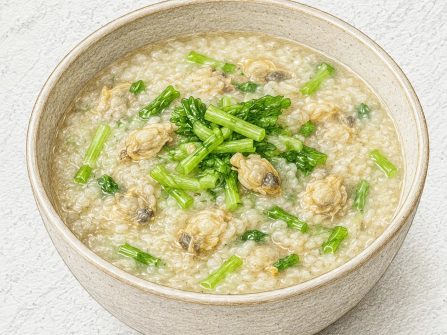 미나리 바지락죽