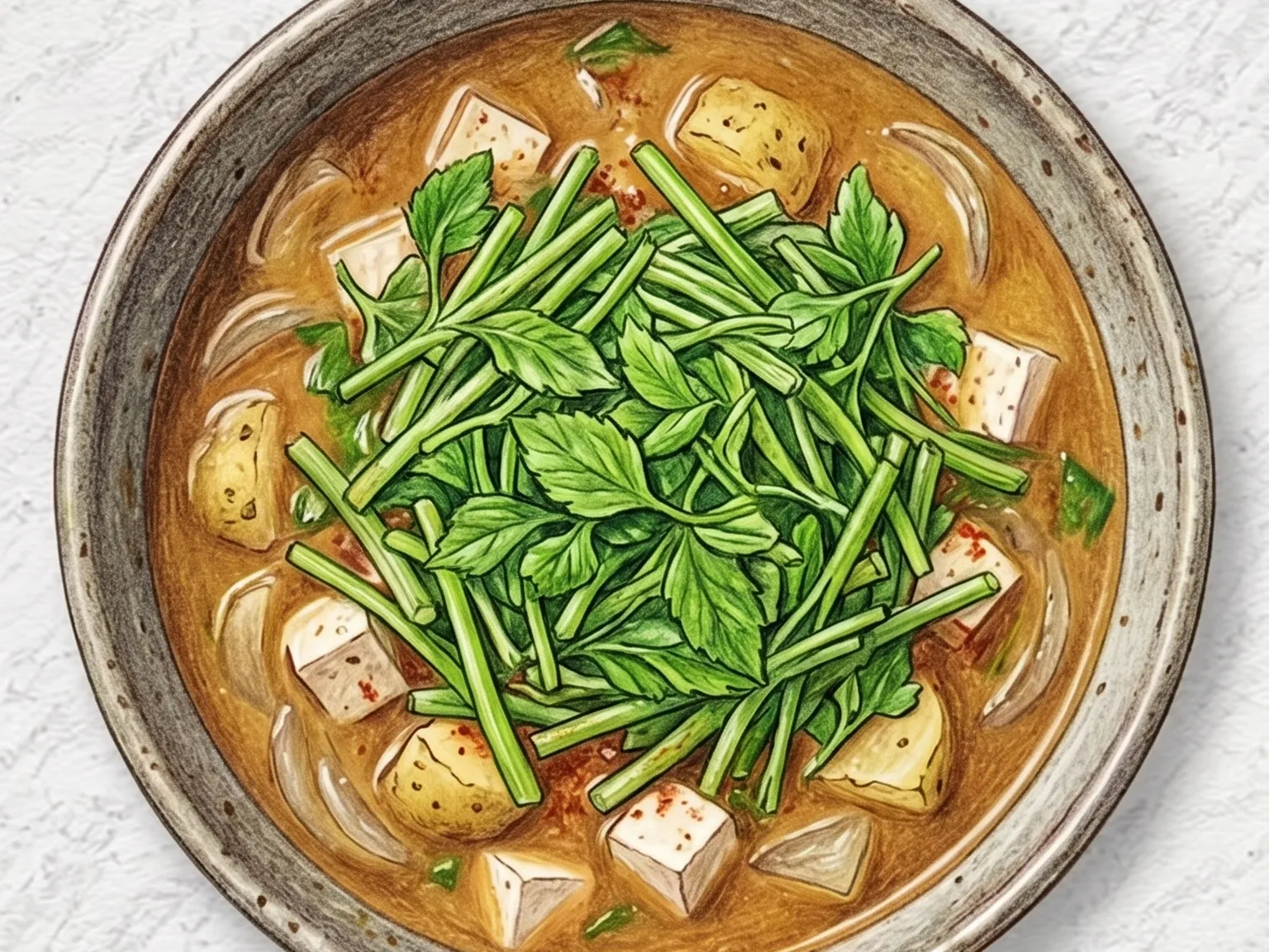 미나리된장찌개