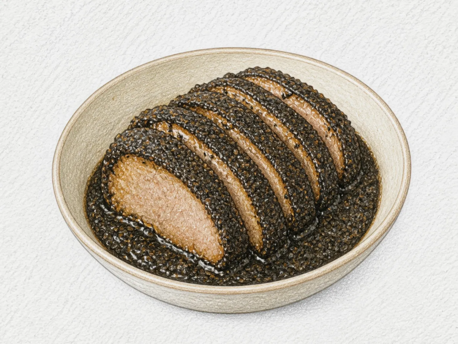 미누다루 (흑임자 돼지고기찜)