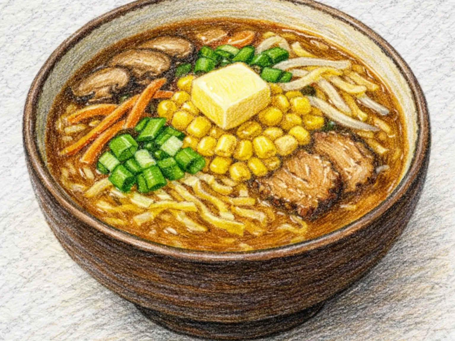 Miso Ramen al Estilo de Sapporo