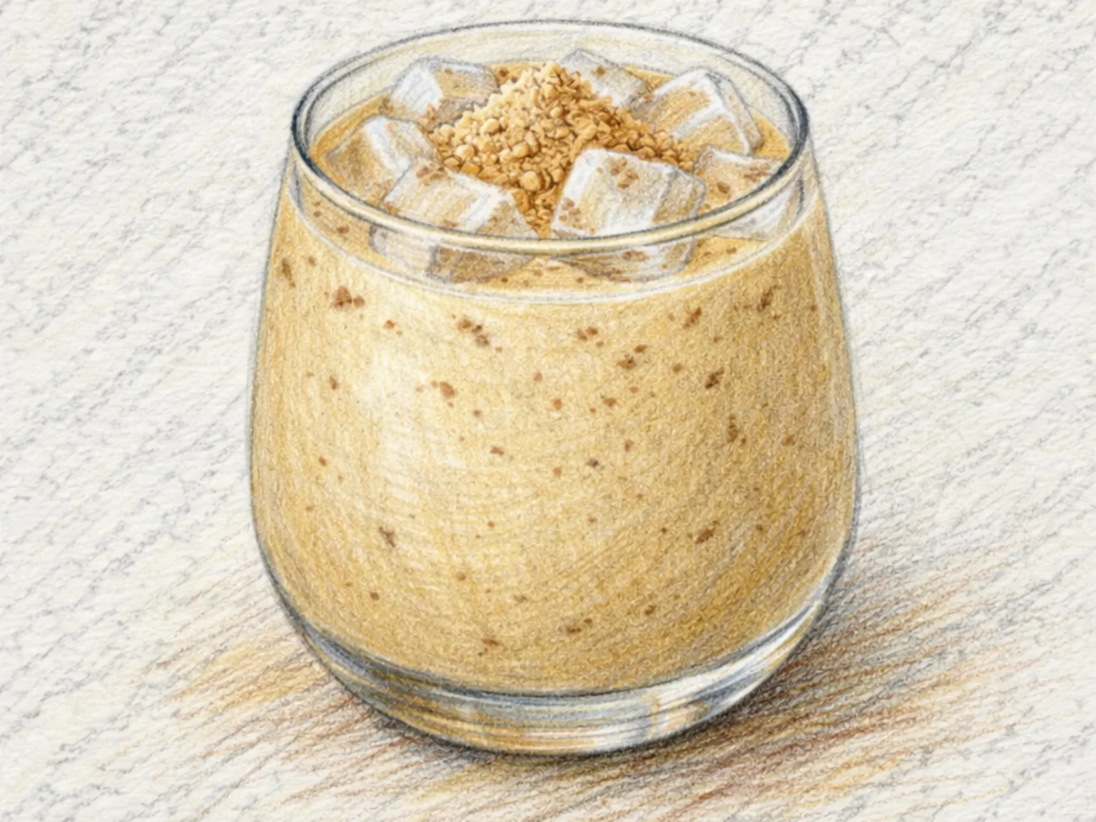 Misutgaru Latte (Bebida de leite com multigrãos torrados coreana)