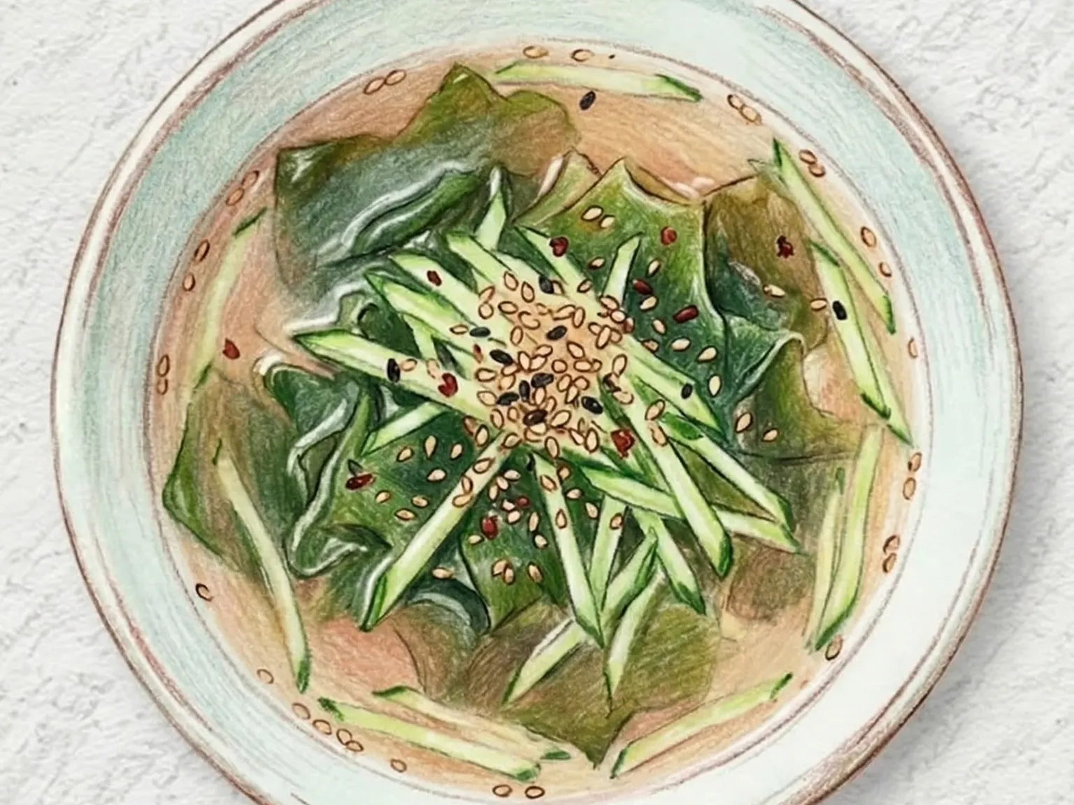 ミヨクネングク（冷たいわかめスープ）