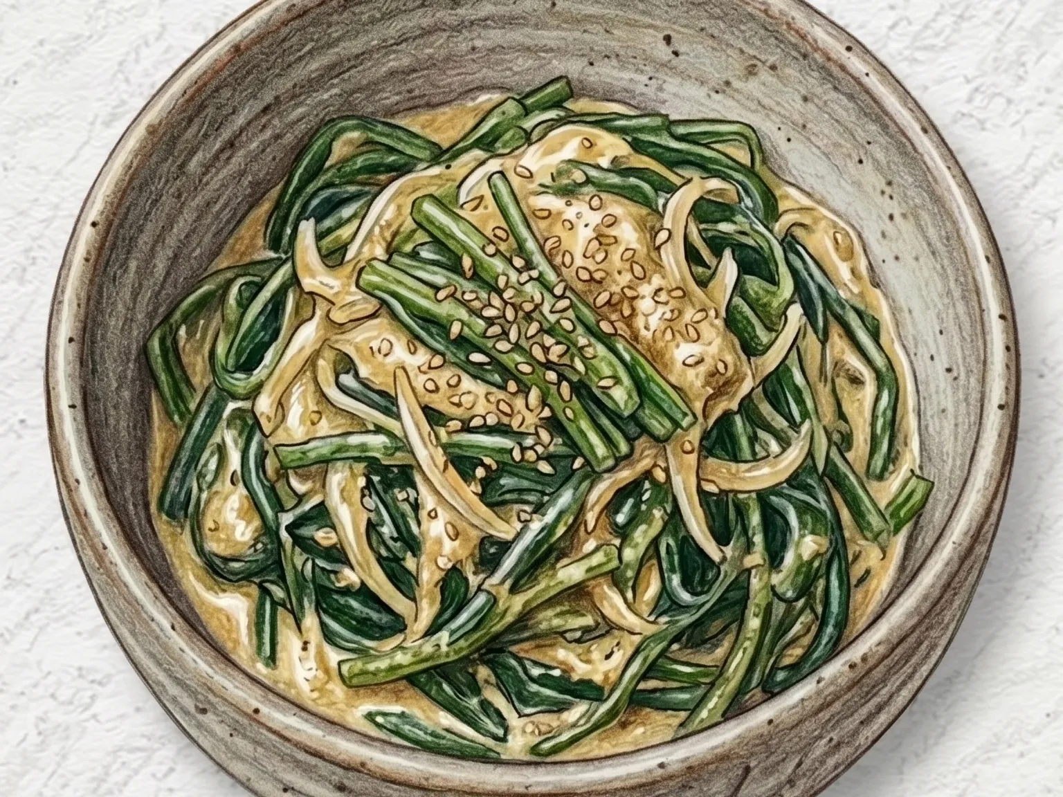 들깨 미역줄기볶음