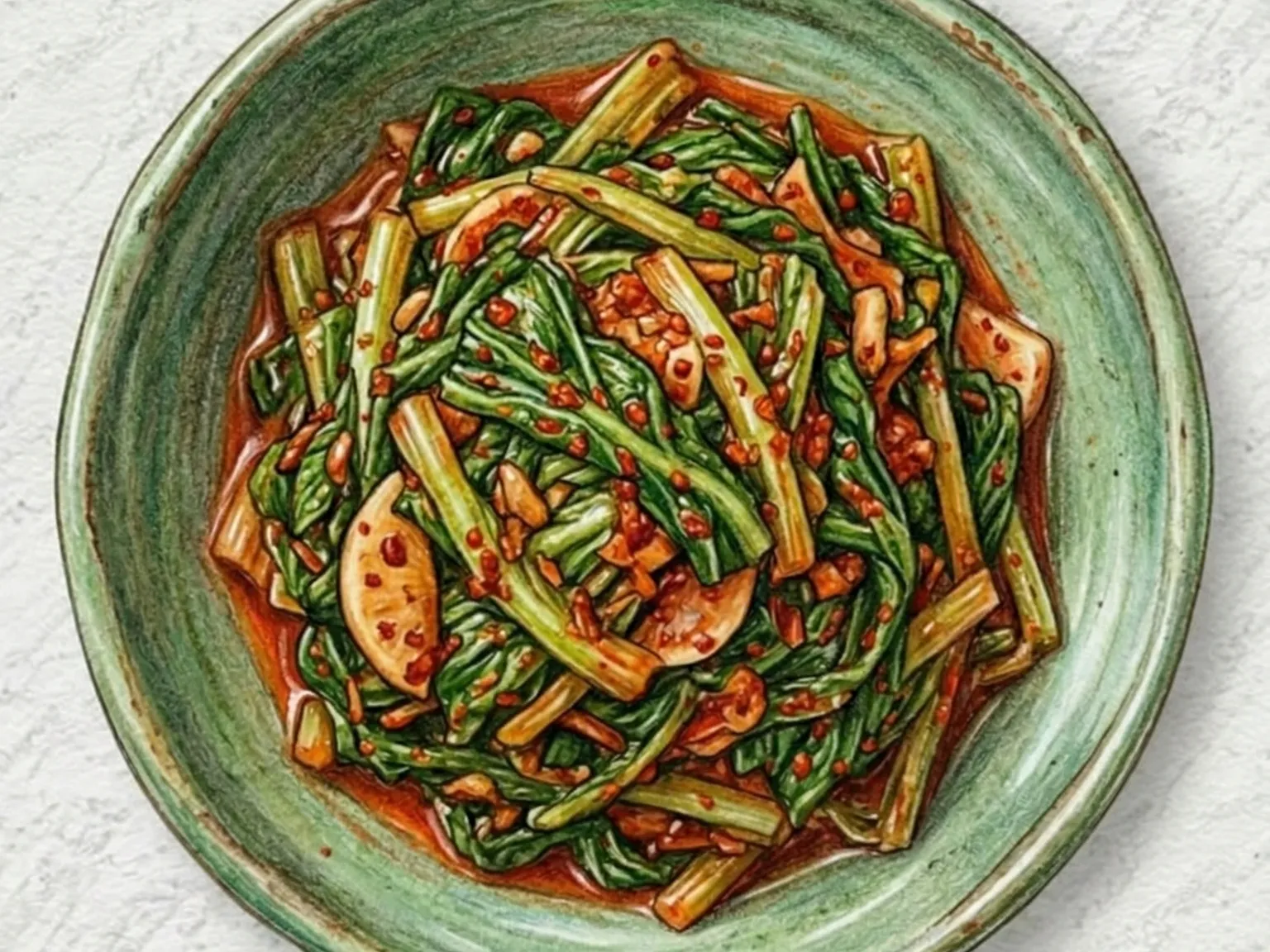 ムチョンキムチ（大根の葉キムチ）