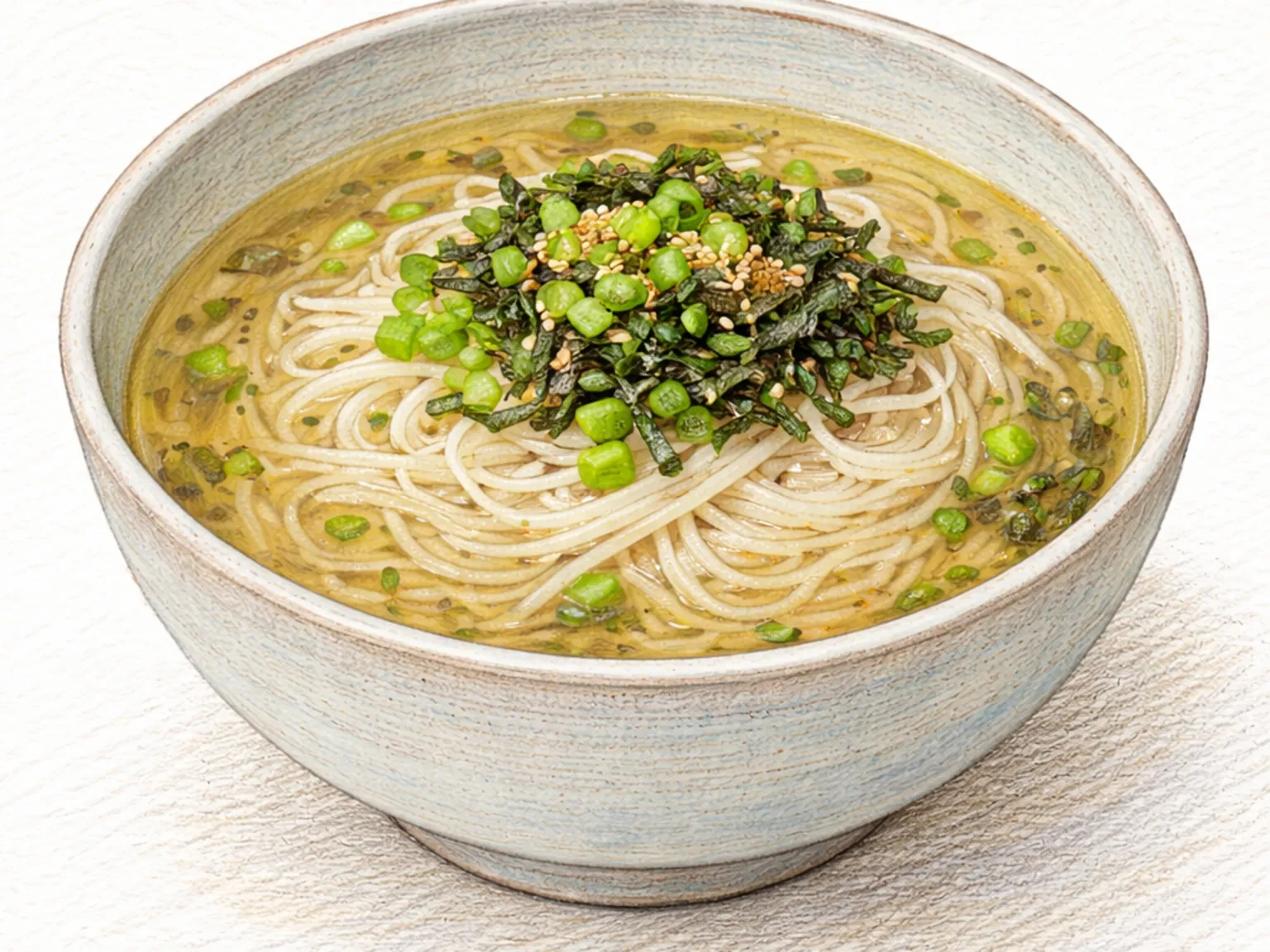 Mul Guksu (sopa de macarrão coreana com caldo límpido de anchova)