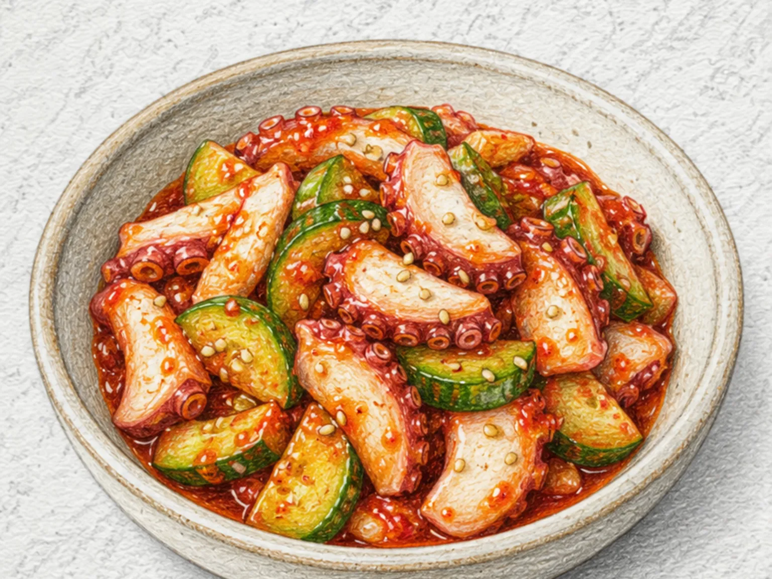 Spicy Vinegared Octopus Muchim
