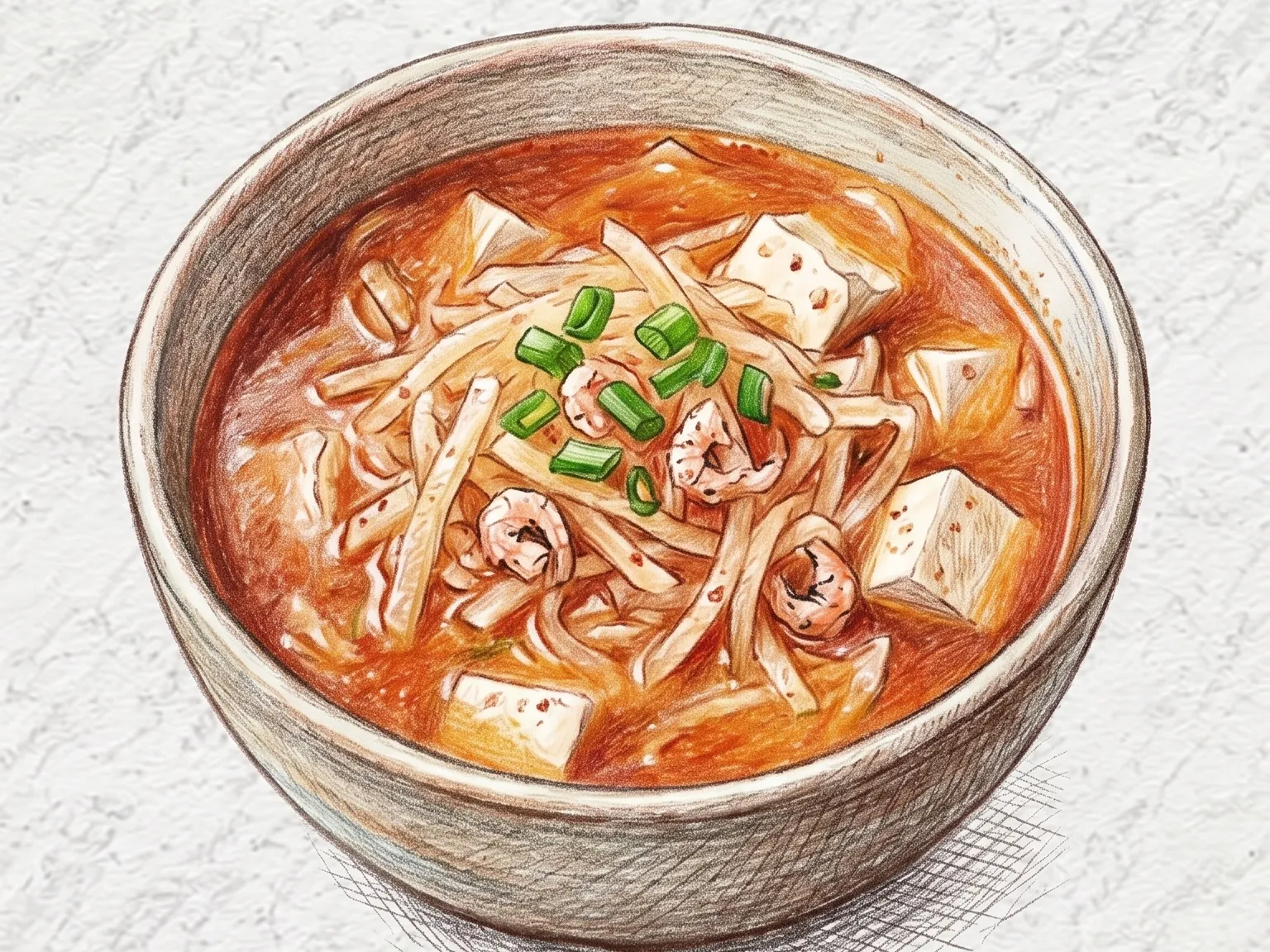 무새우젓찌개 (새우젓으로 감칠맛 낸 무 찌개)