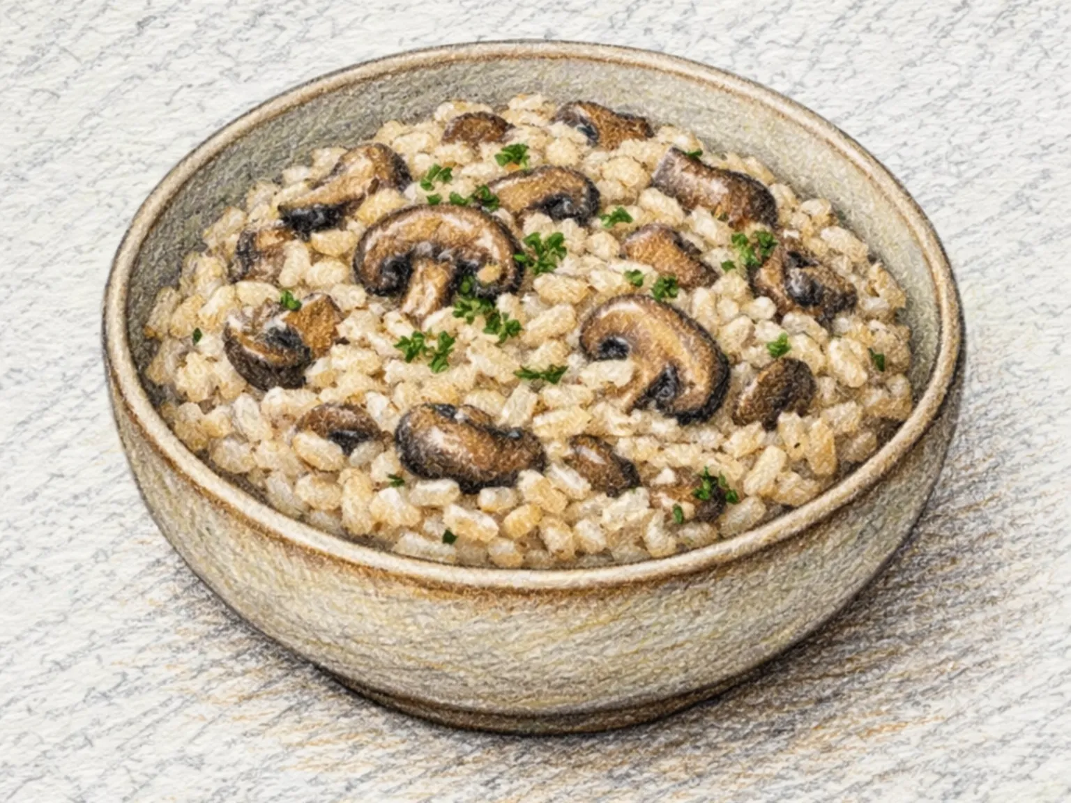 Mushroom Risotto (Risoto de Cogumelos)