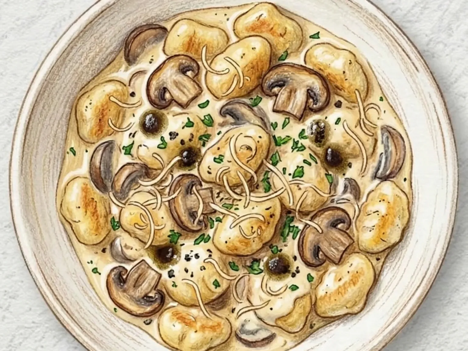 Mushroom Truffle Gnocchi