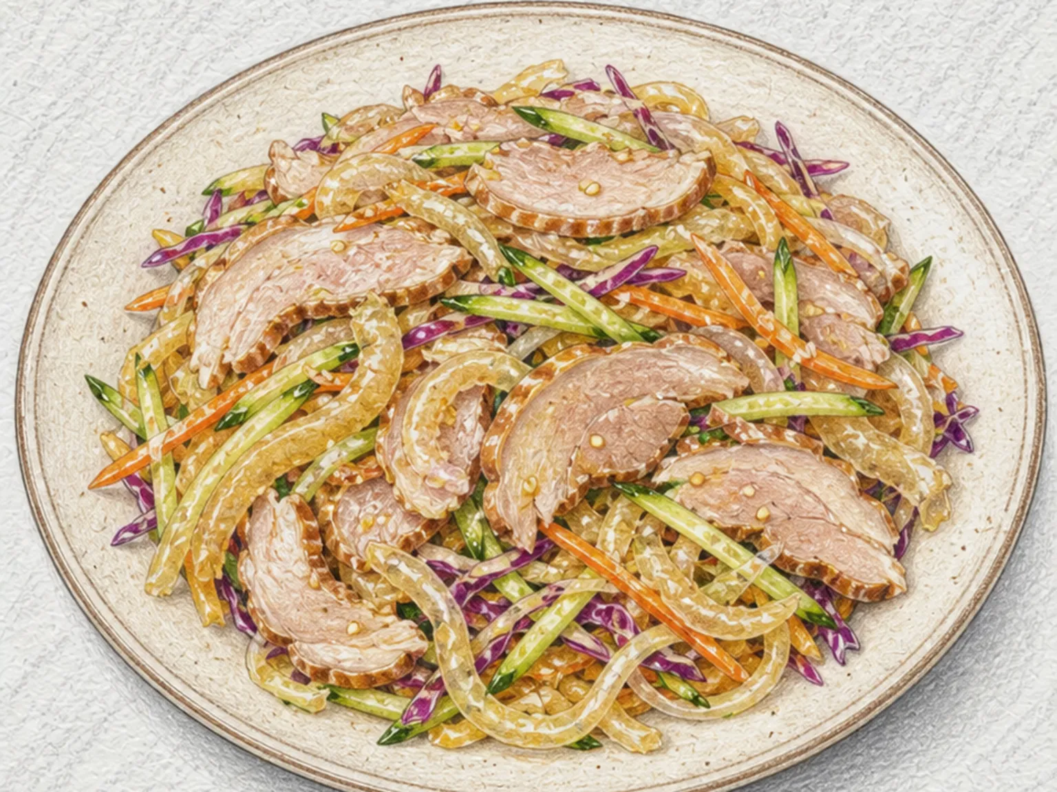 Chilled Mustard Pork Trotters