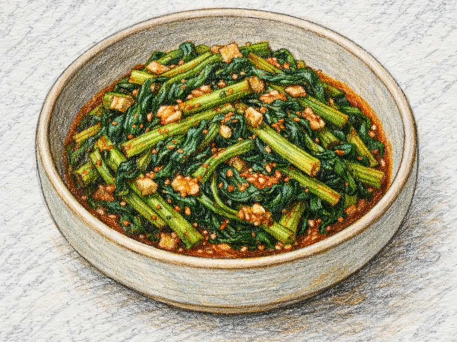 Naengi Kimchi (kimchi de bolsa de pastor coreano)