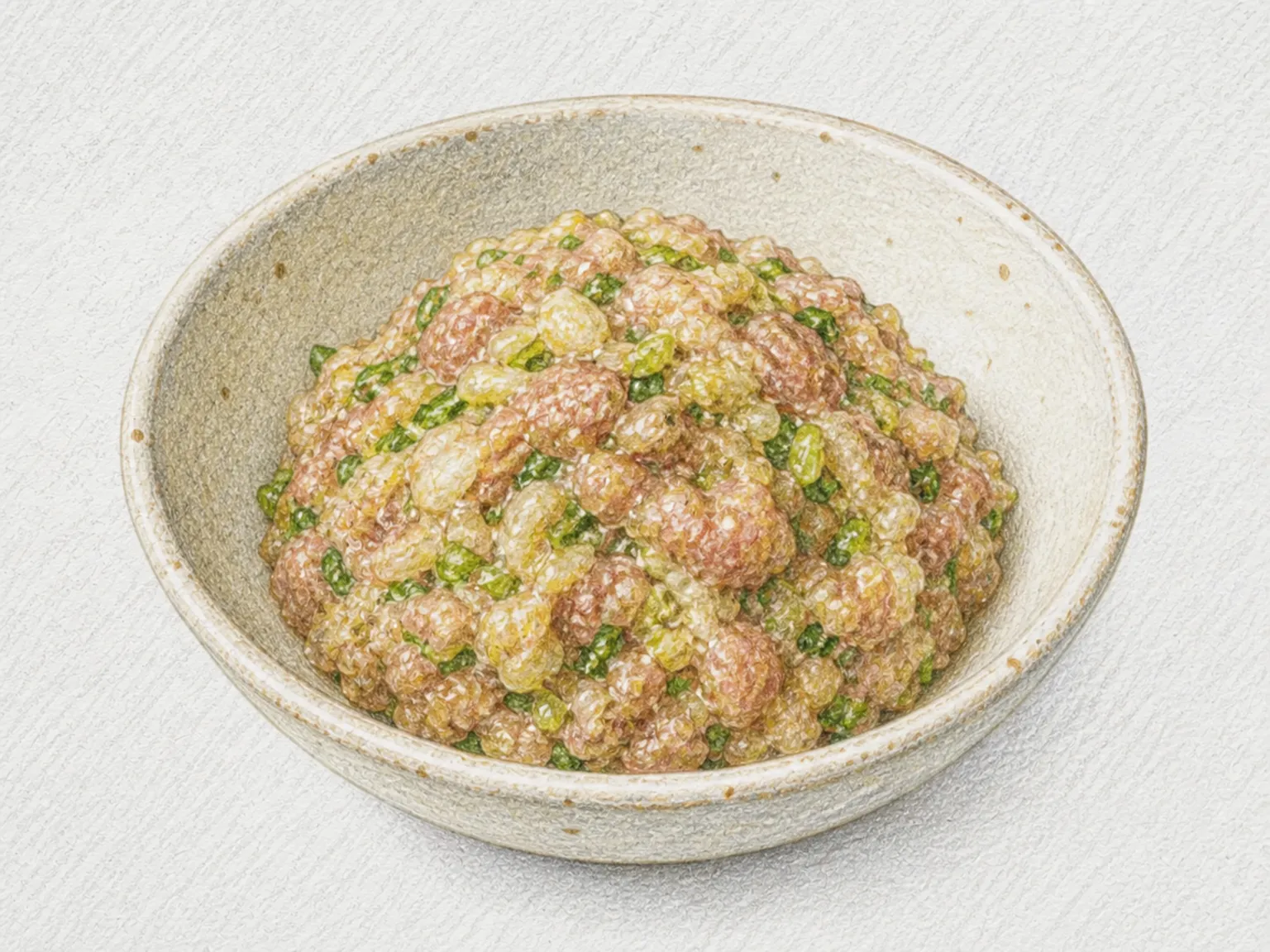 Namero (Miso and Herb Chopped Horse Mackerel)