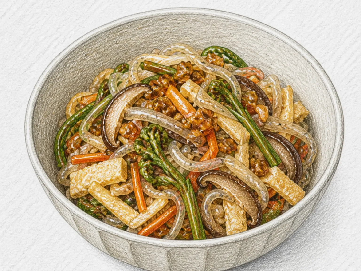 Nara-ae (Simmered Vegetables with Narazuke)