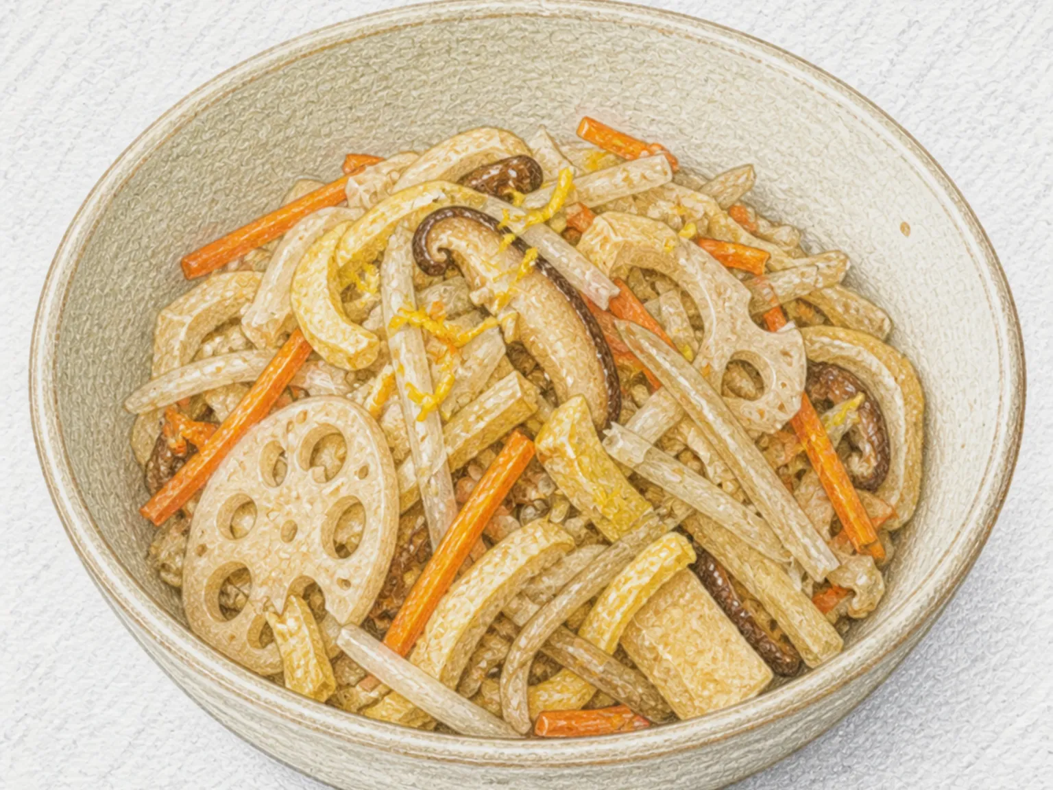 Narae (Seven-Ingredient Vinegar Salad)