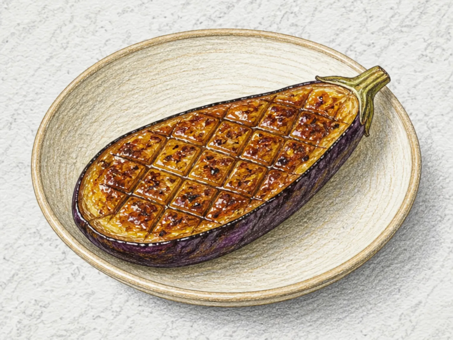 Nasu Dengaku (Miso-Glazed Eggplant)