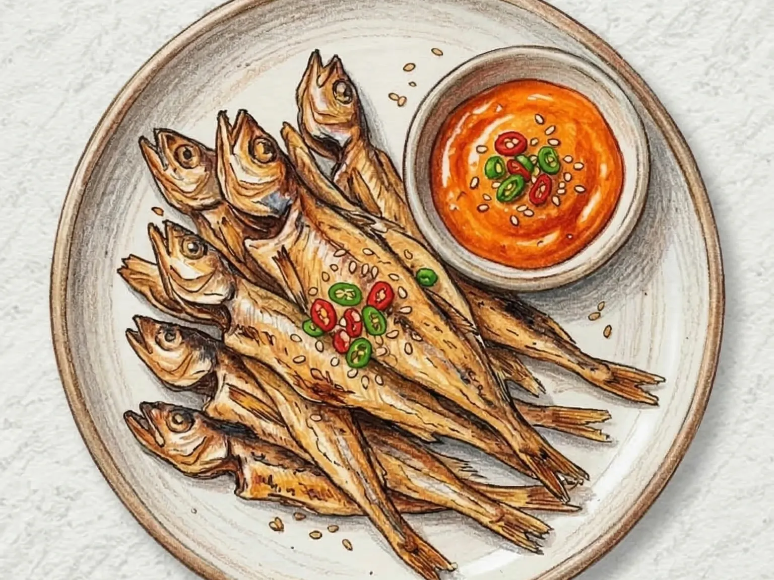 Nogari-gui (abadejo seco coreano a la parrilla)