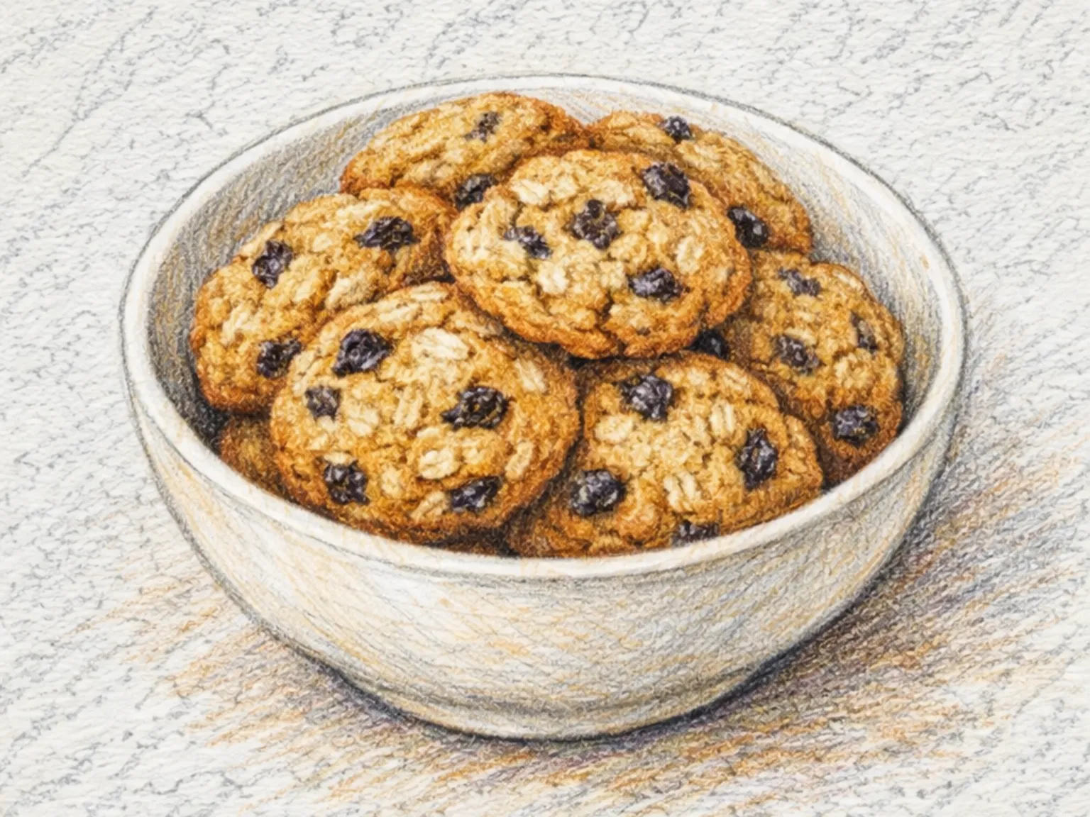 Oatmeal Raisin Cookies (Bolachas de aveia e passas)