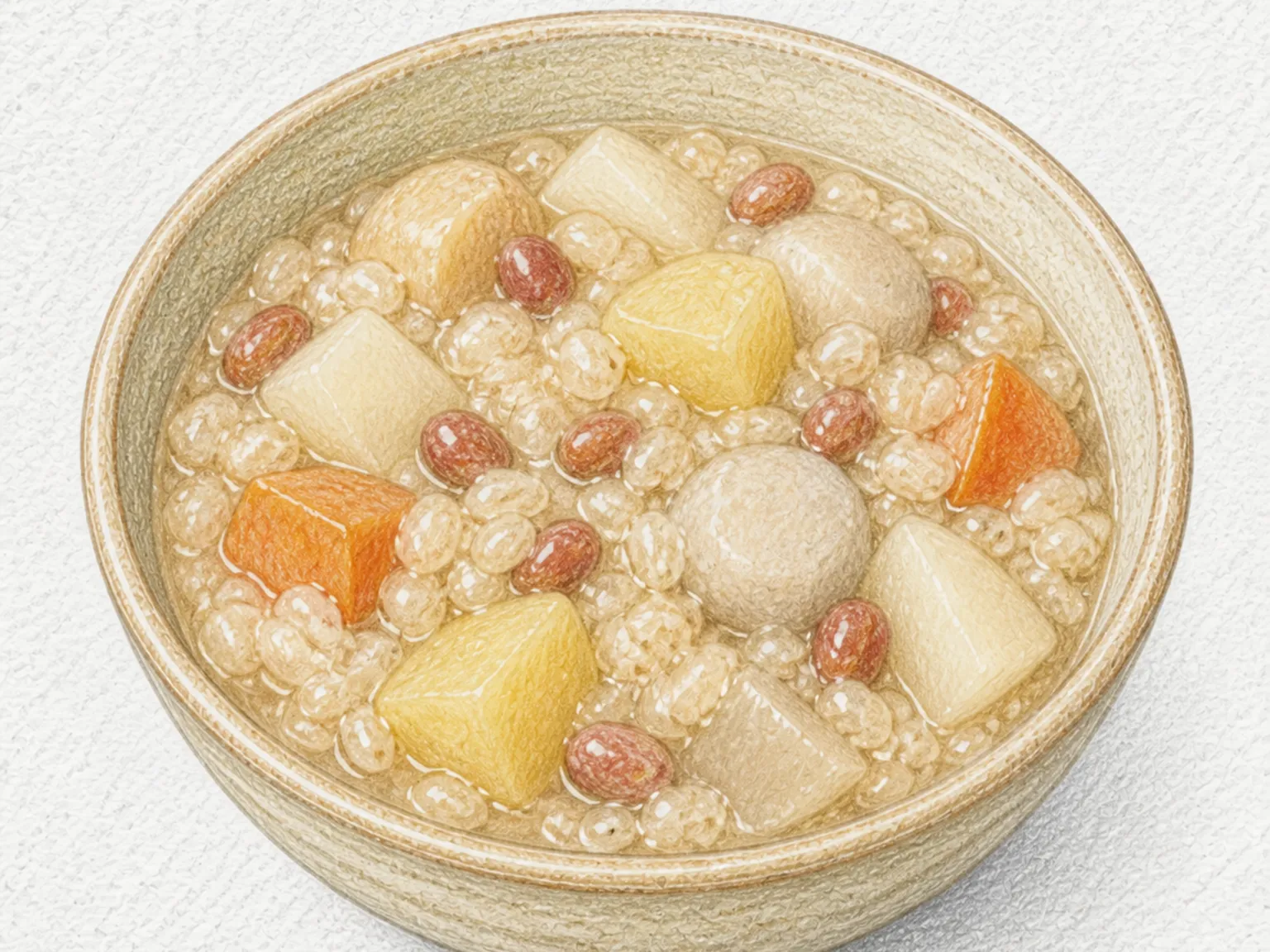오바쿠 (통보리 감자밥)